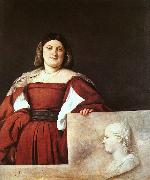  Titian Portrait of a Woman called La Schiavona oil painting artist
